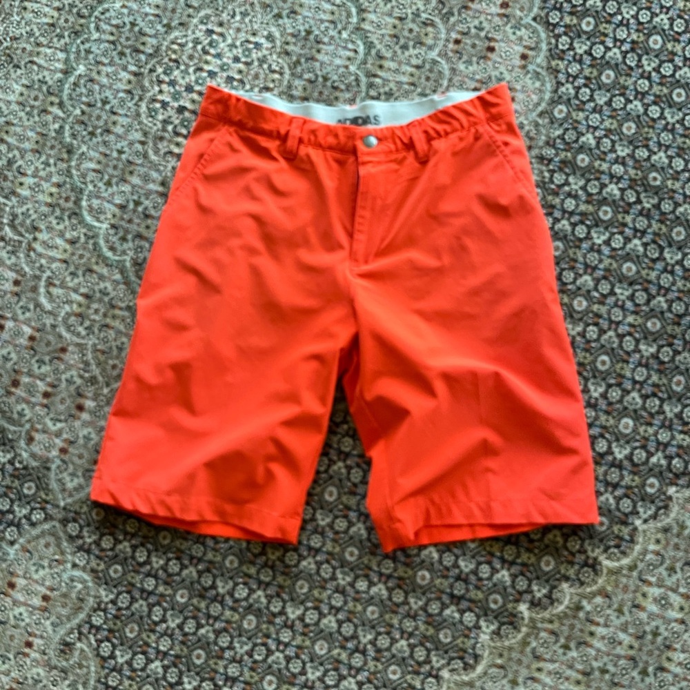 Adidas men’s golf shorts orange size 32